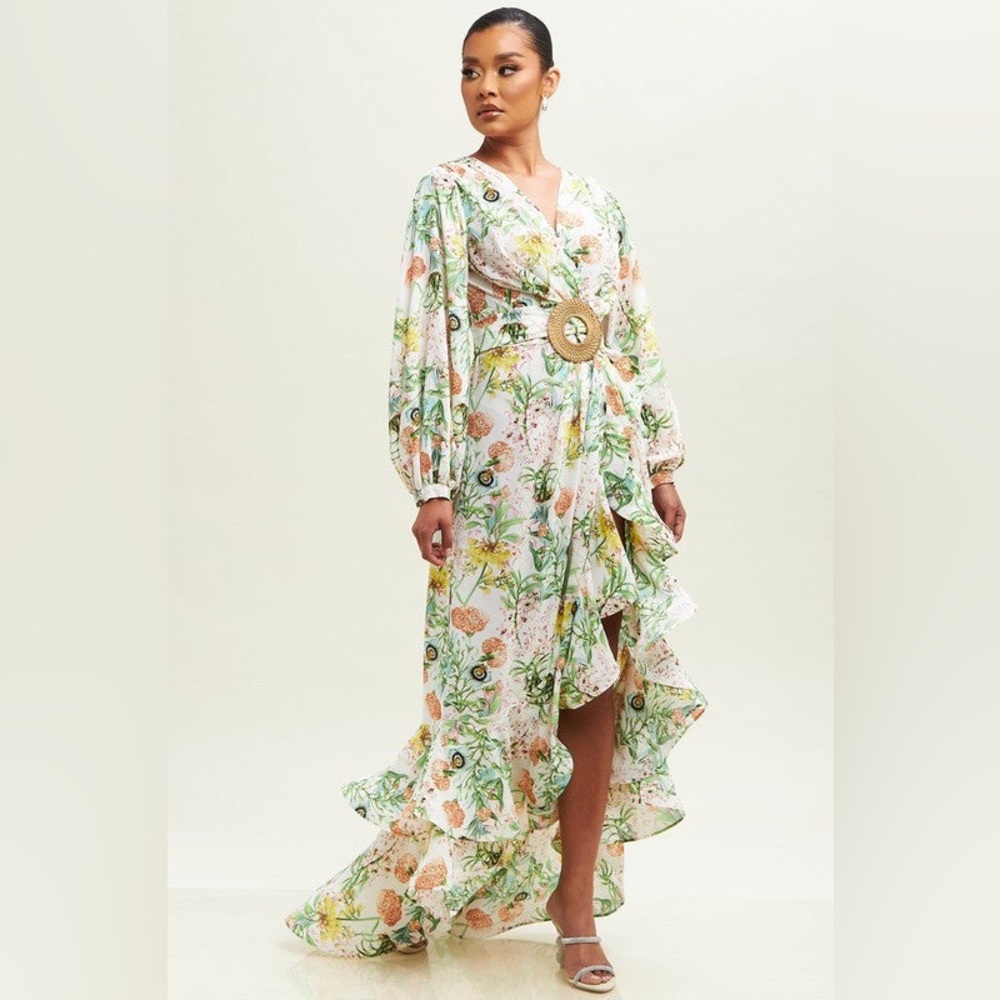 NWT Luxxel Floral Garden Maxi Dress